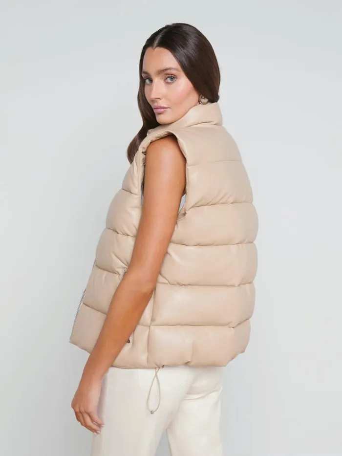 L039Agence Blazers and Jackets Women Tori Puffer Vest Almond