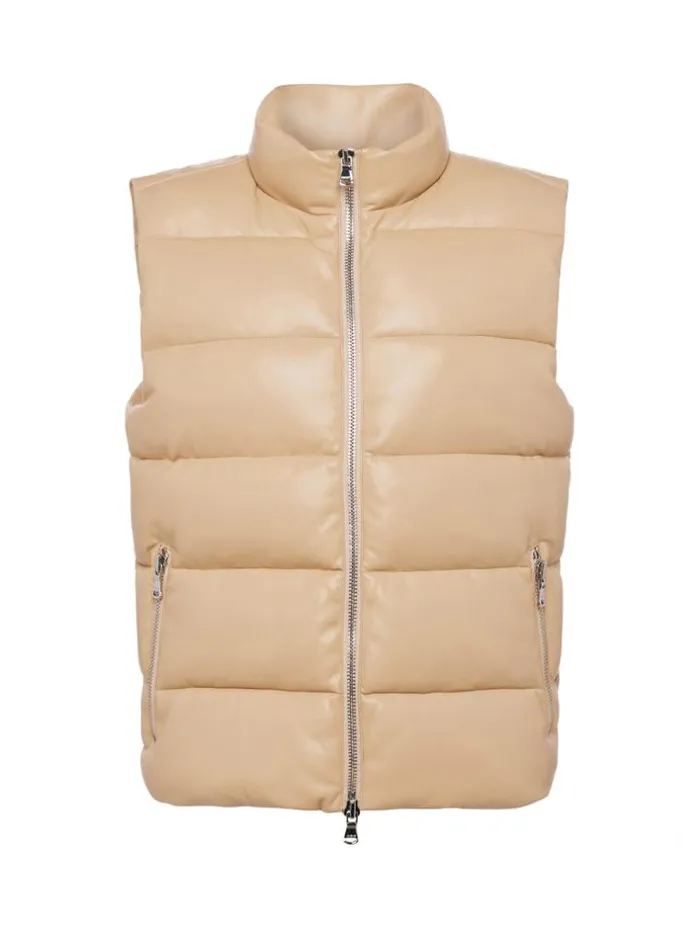L039Agence Blazers and Jackets Women Tori Puffer Vest Almond