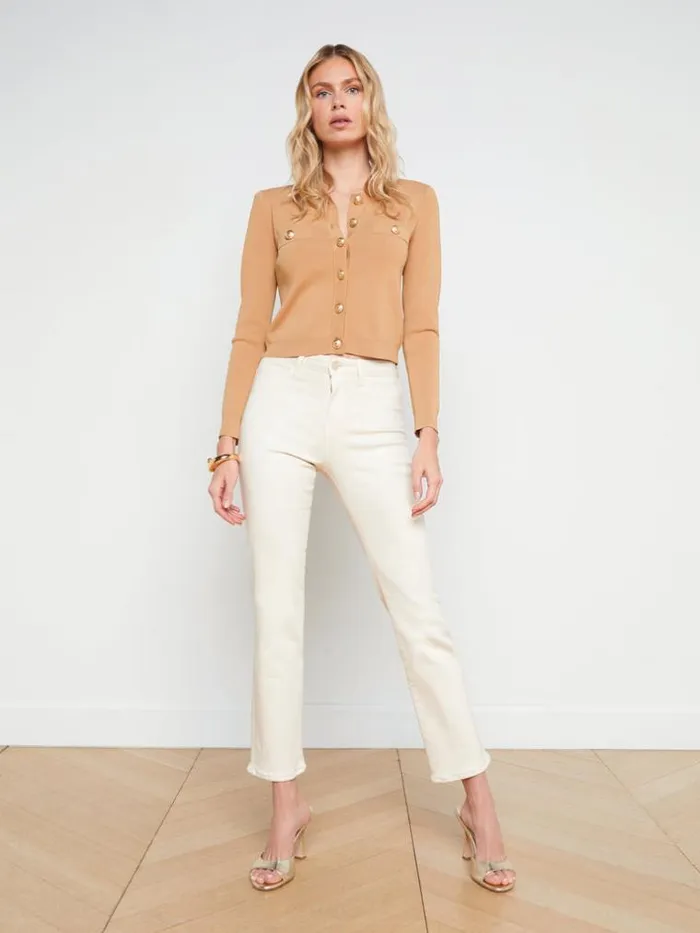 L039Agence Blouses and Tops Women Toulouse Cardigan Soft Camel