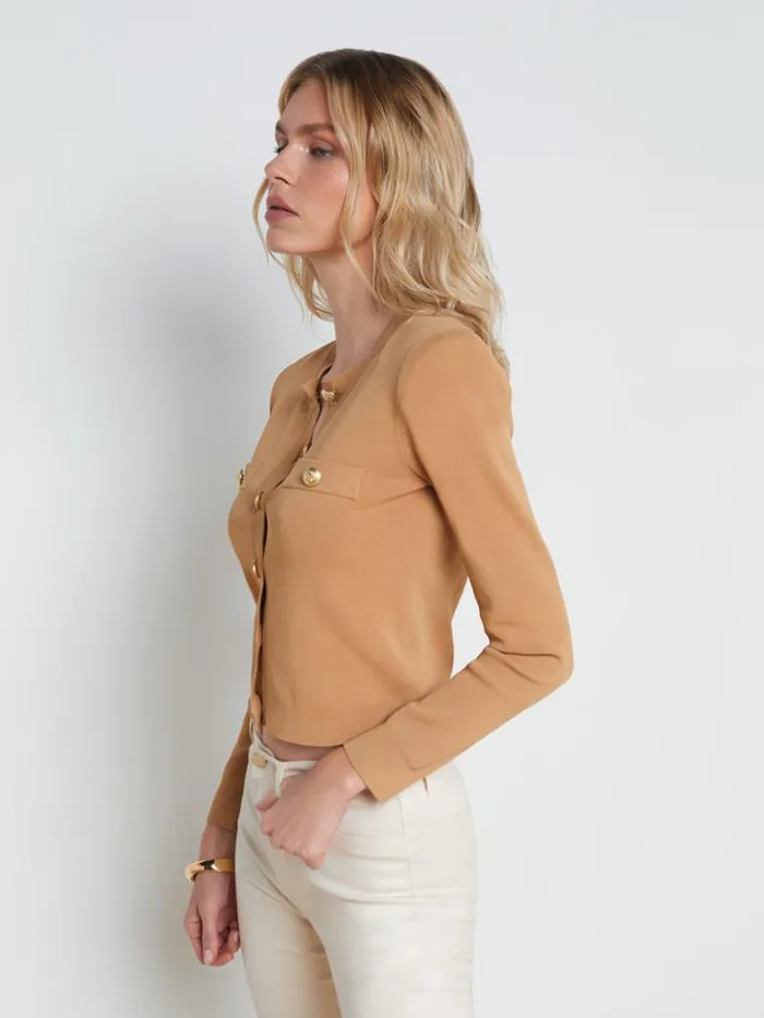 L039Agence Blouses and Tops Women Toulouse Cardigan Soft Camel