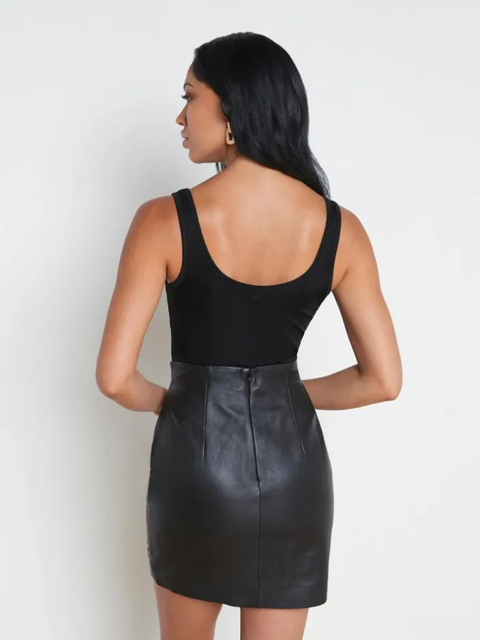 L039Agence Camisoles and Tanks Women Chrissy Scoopneck Tank Black
