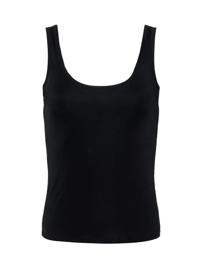 L039Agence Camisoles and Tanks Women Chrissy Scoopneck Tank Black
