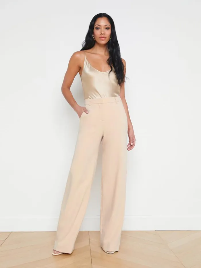 L039Agence Camisoles and Tanks Women Lexi Silk Camisole Toasted Almond