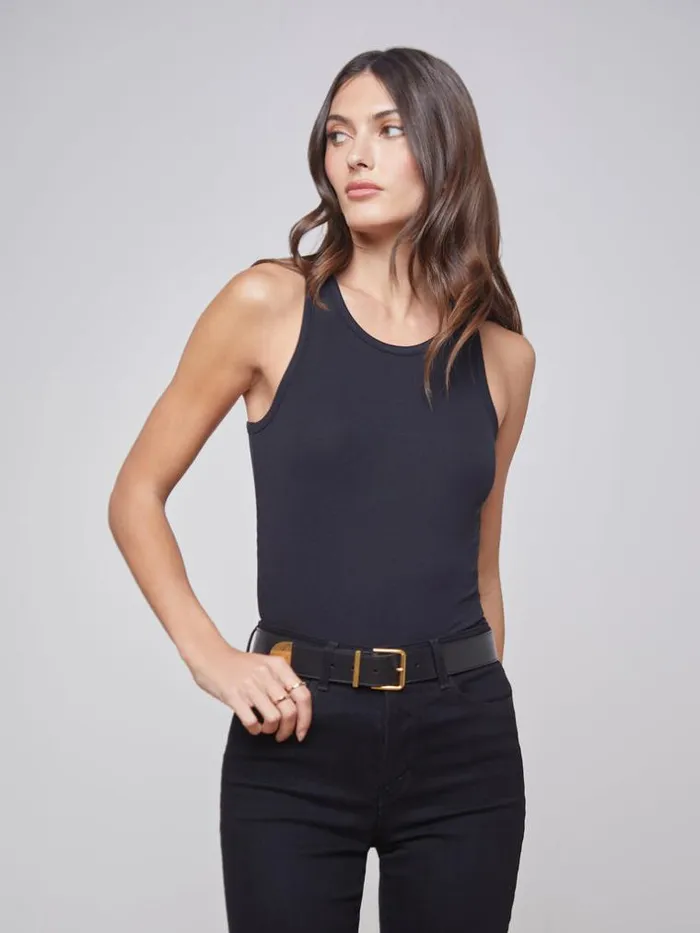 L039Agence Camisoles and Tanks Women Nia Ribbed Tank Black