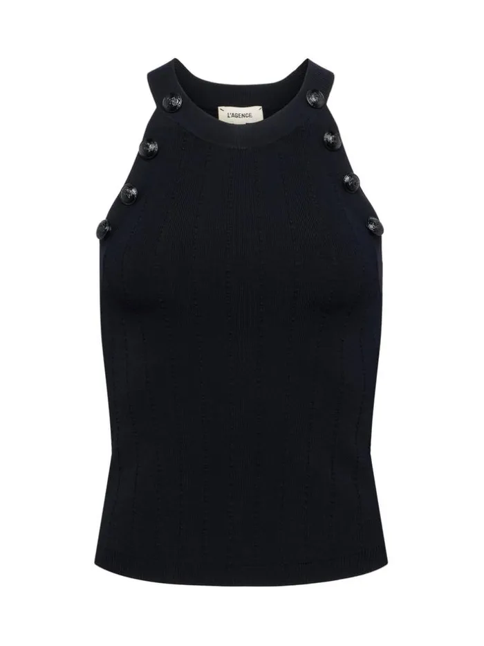 L039Agence Camisoles and Tanks Women Rosemary Tank Blackblack