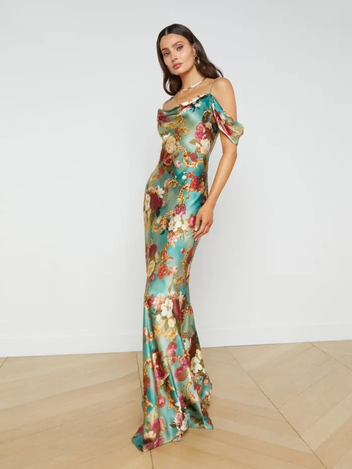 L039Agence Dresses and Jumpsuits Women Kenna Silk Dress Multi Rococo