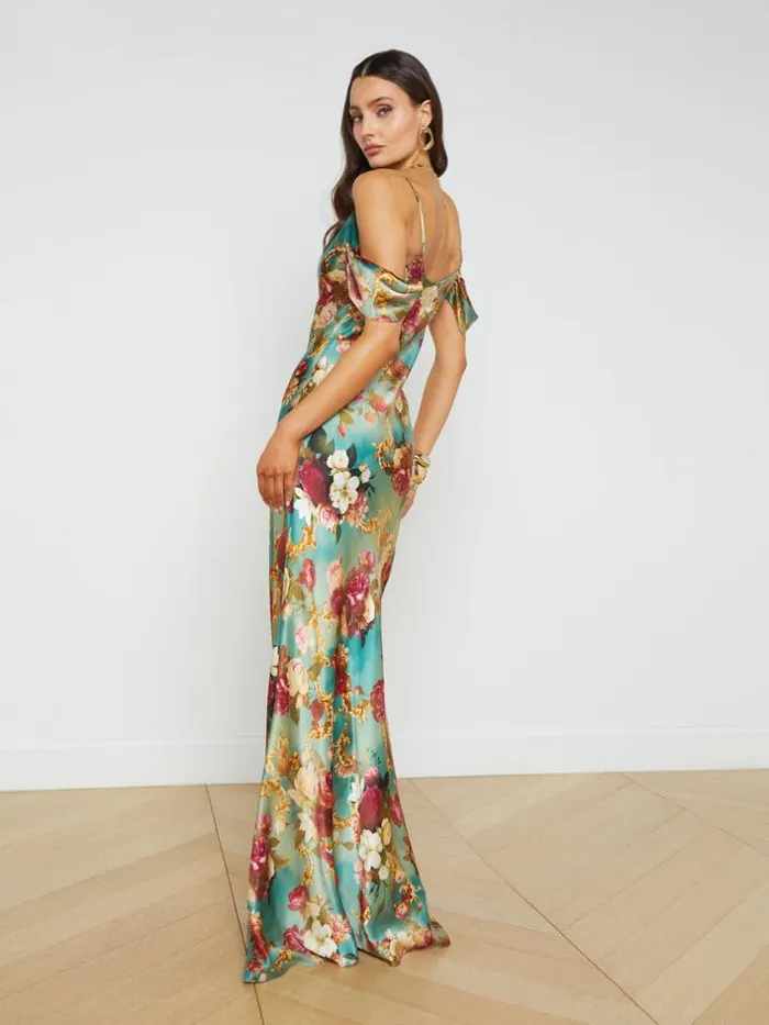 L039Agence Dresses and Jumpsuits Women Kenna Silk Dress Multi Rococo