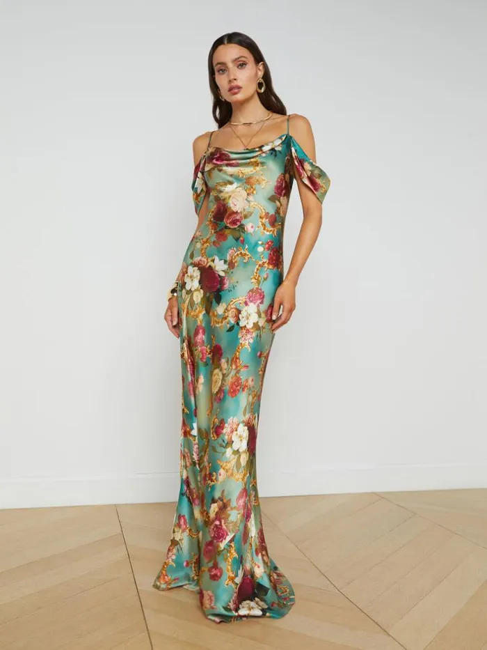 L039Agence Dresses and Jumpsuits Women Kenna Silk Dress Multi Rococo