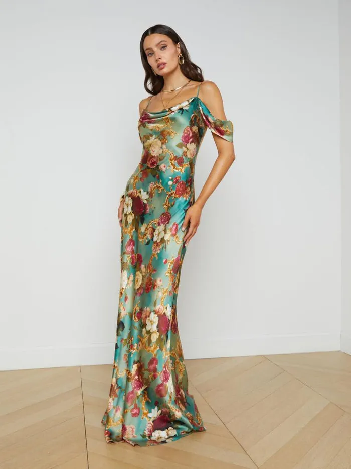 L039Agence Dresses and Jumpsuits Women Kenna Silk Dress Multi Rococo