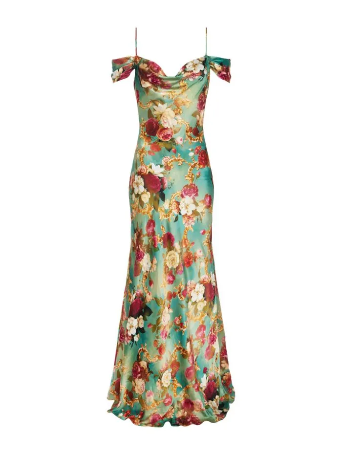 L039Agence Dresses and Jumpsuits Women Kenna Silk Dress Multi Rococo