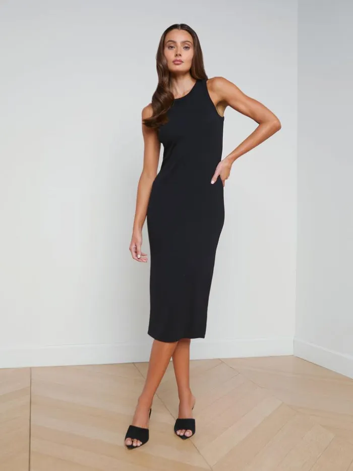 L039Agence Dresses and Jumpsuits Women Nura Sleeveless Midi Dress Black