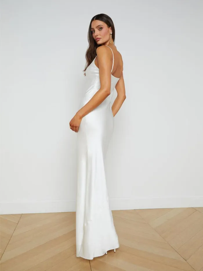 L039Agence Dresses and Jumpsuits Women Serita Silk Slip Dress White