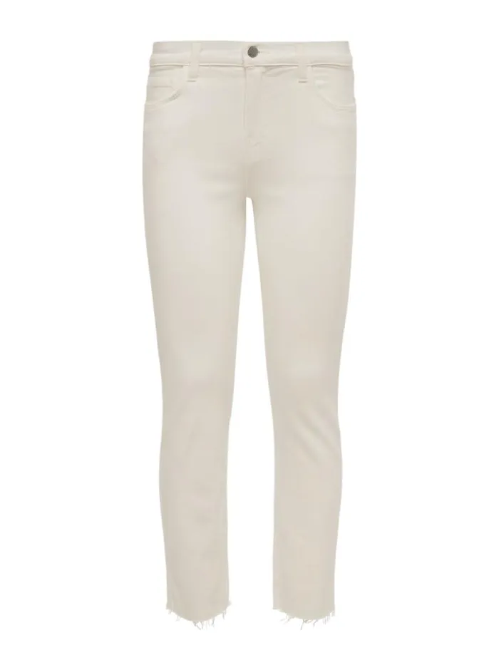 L039Agence Essentials Women Sada SlimLeg Cropped Jean Vintage White