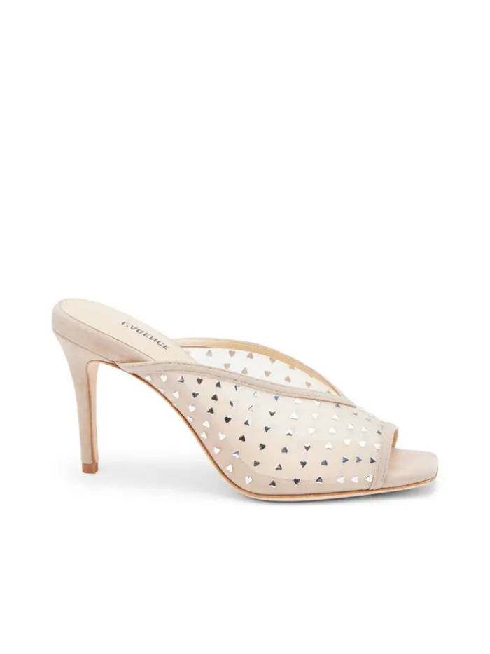 L039Agence Heels and Pumps Women Germain Open Toe Mule Macaroon Suede