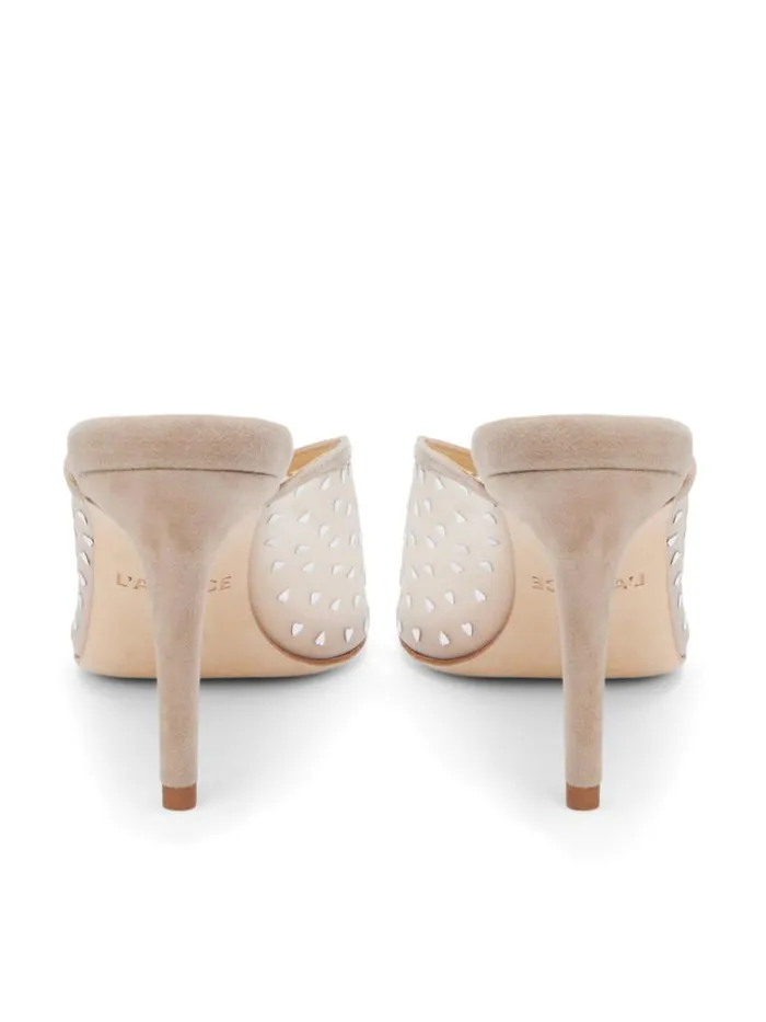 L039Agence Heels and Pumps Women Germain Open Toe Mule Macaroon Suede