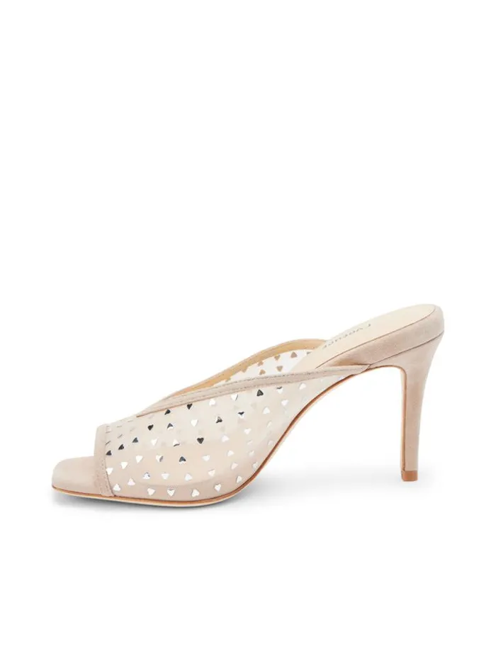 L039Agence Heels and Pumps Women Germain Open Toe Mule Macaroon Suede