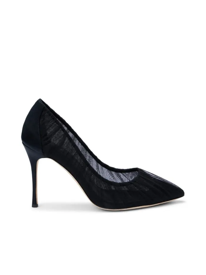 L039Agence Heels and Pumps Women Marie Pump Black Tullesatin