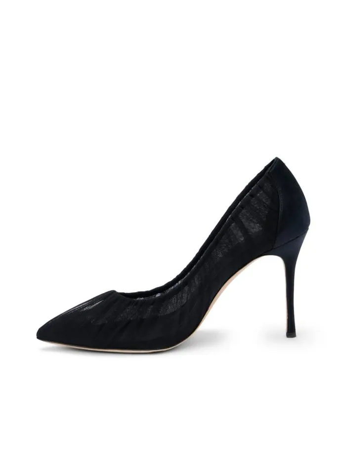 L039Agence Heels and Pumps Women Marie Pump Black Tullesatin