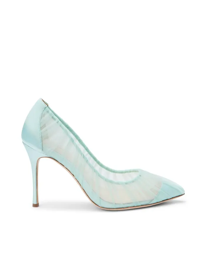 L039Agence Heels and Pumps Women Marie Pump Mint Tullesatin