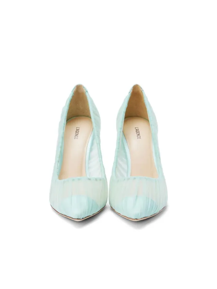 L039Agence Heels and Pumps Women Marie Pump Mint Tullesatin