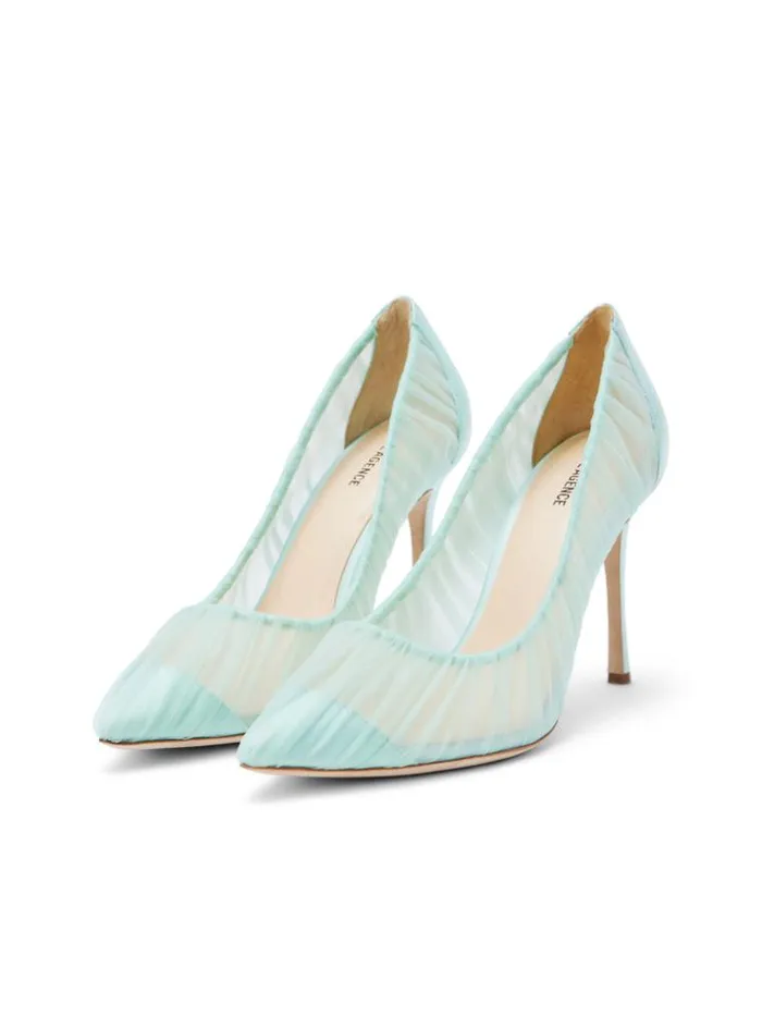 L039Agence Heels and Pumps Women Marie Pump Mint Tullesatin