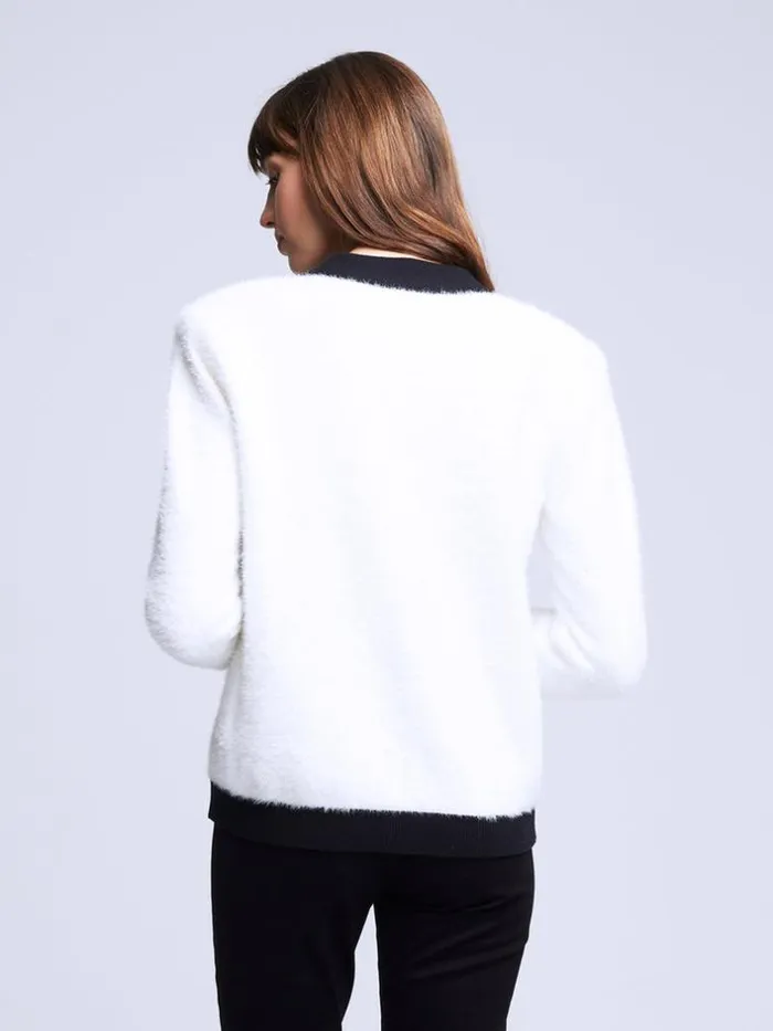 L039Agence Knitwear Women Kai Cardigan Whiteblack