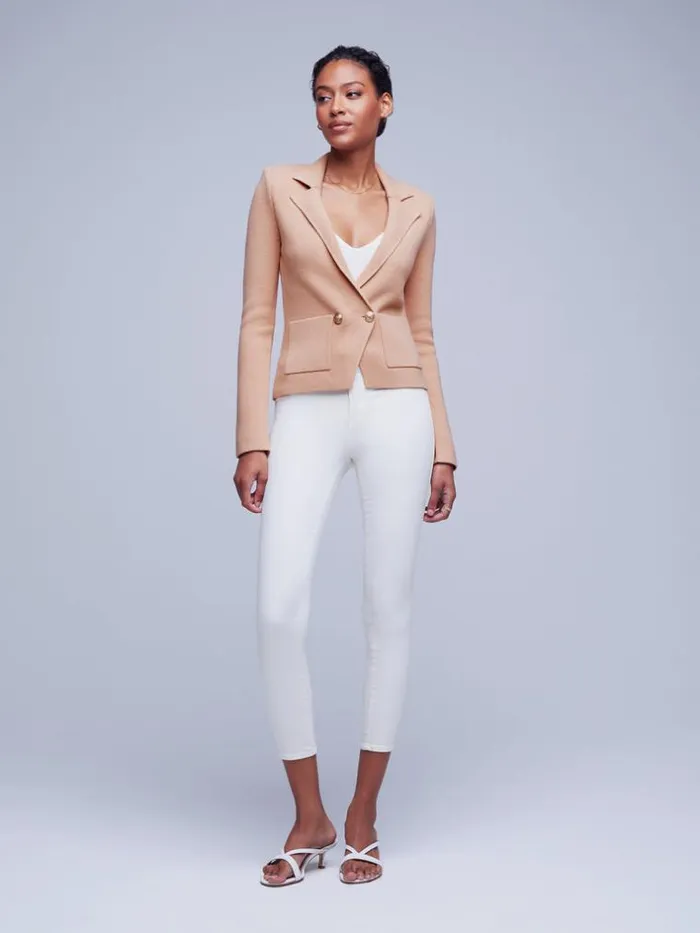 L039Agence Knitwear Women Sofia Knit Blazer Dusty Pink