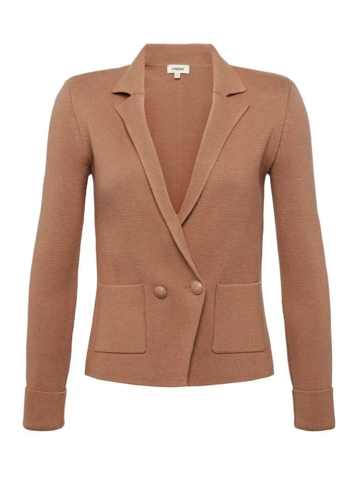 L039Agence Knitwear Women Sofia Knit Blazer Ginger Snap
