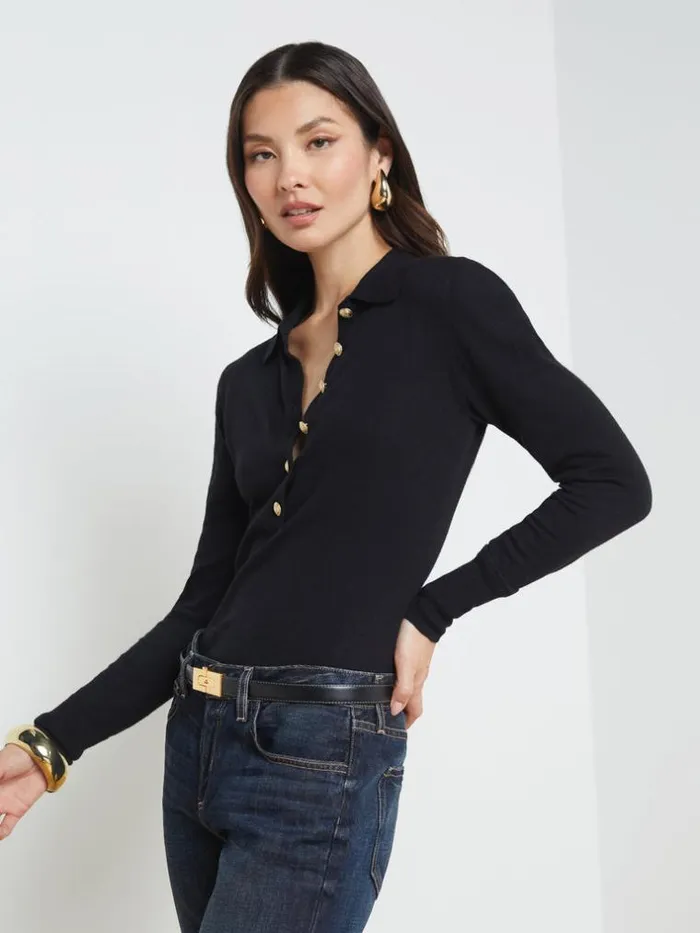 L039Agence Knitwear Women Sterling Sweater Blackgold