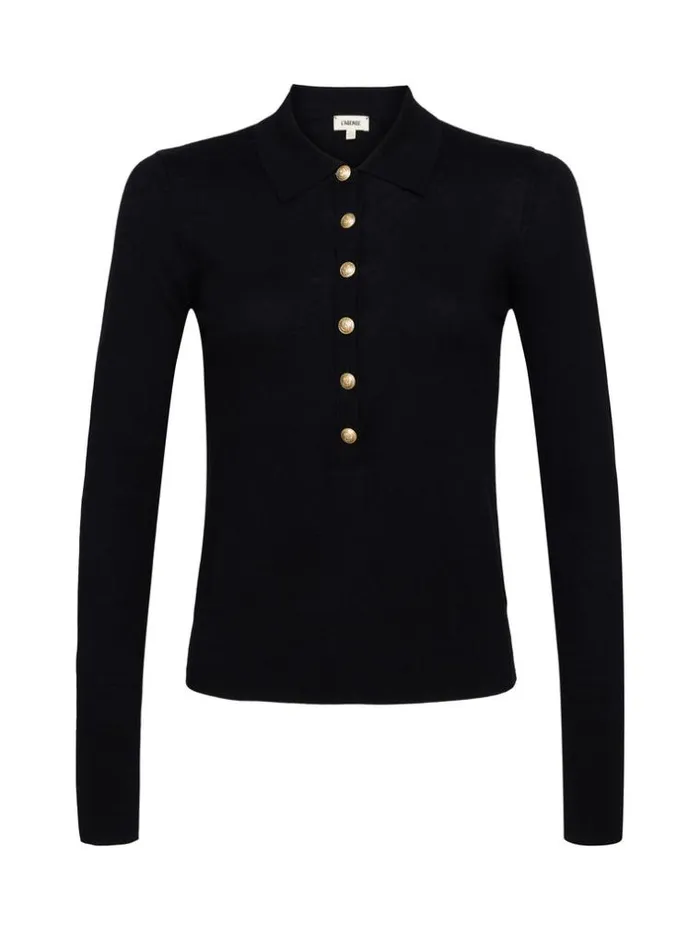 L039Agence Knitwear Women Sterling Sweater Blackgold
