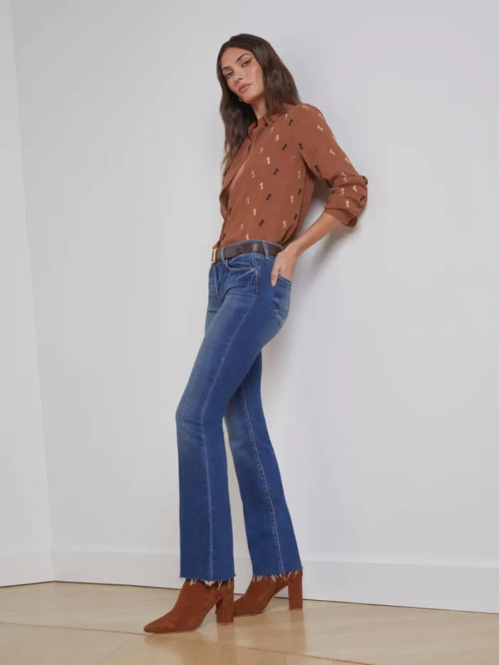 L039Agence Low Rise Denim Women Sneeki Jean Hasting