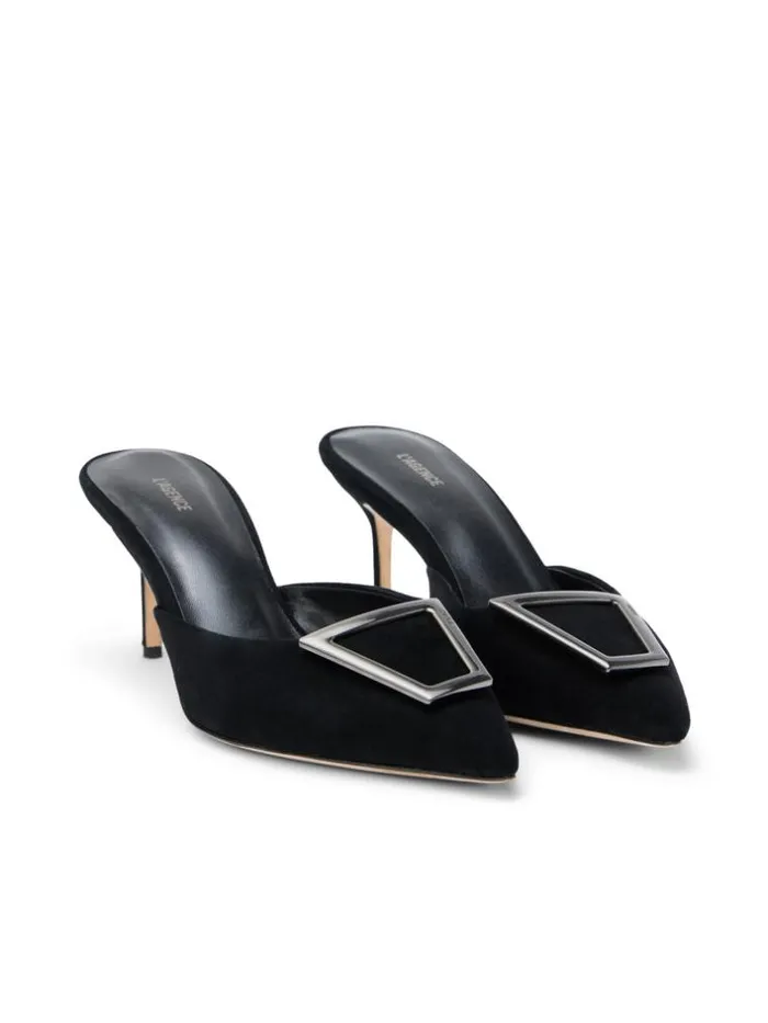 L039Agence Mules Women Charlene Mule Black Suede