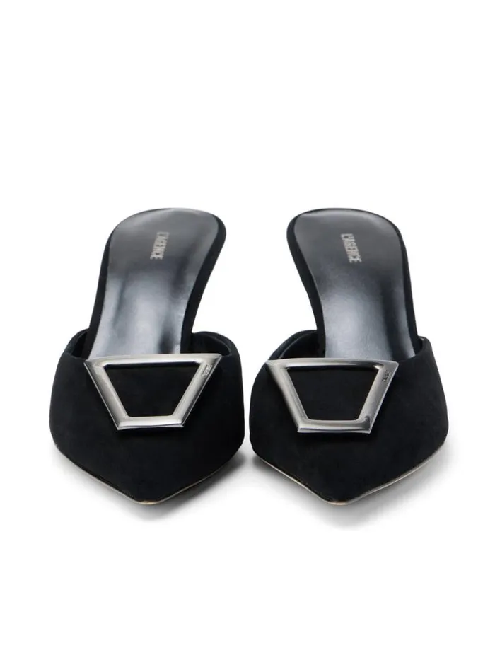 L039Agence Mules Women Charlene Mule Black Suede
