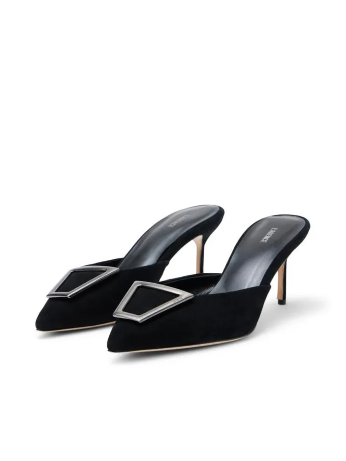 L039Agence Mules Women Charlene Mule Black Suede