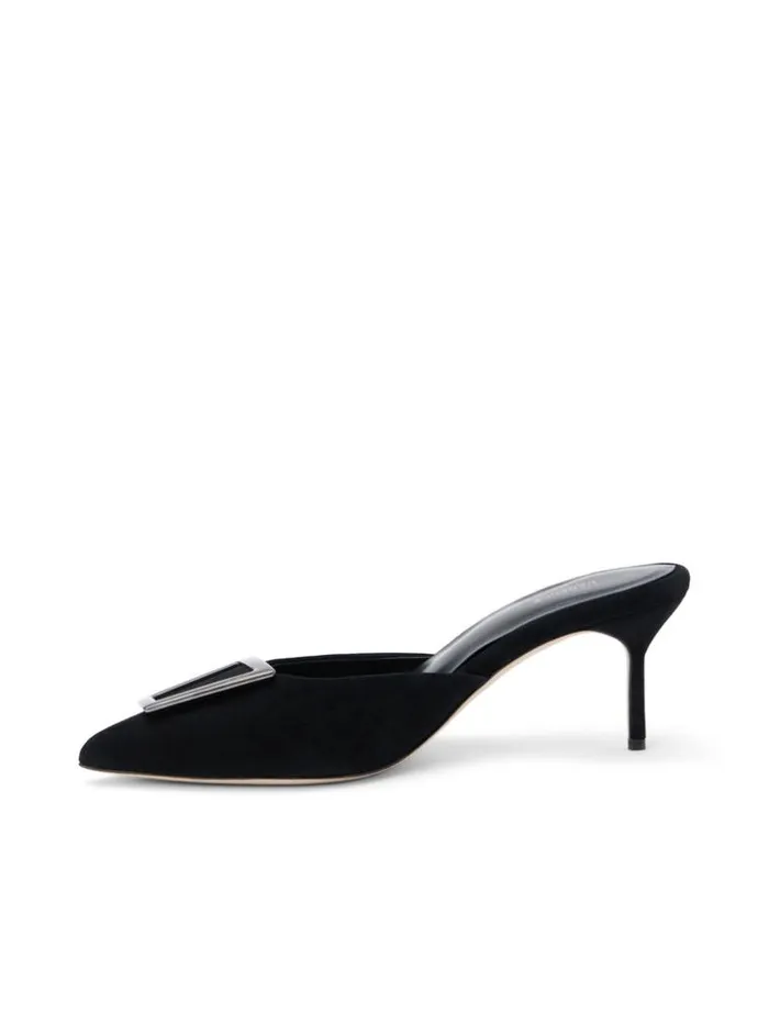 L039Agence Mules Women Charlene Mule Black Suede