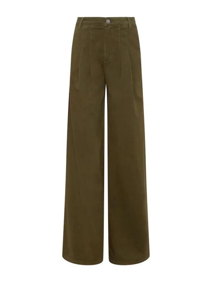 L039Agence Pants Shorts and Skirts Women Jayce Ultra WideLeg Pant British Khaki