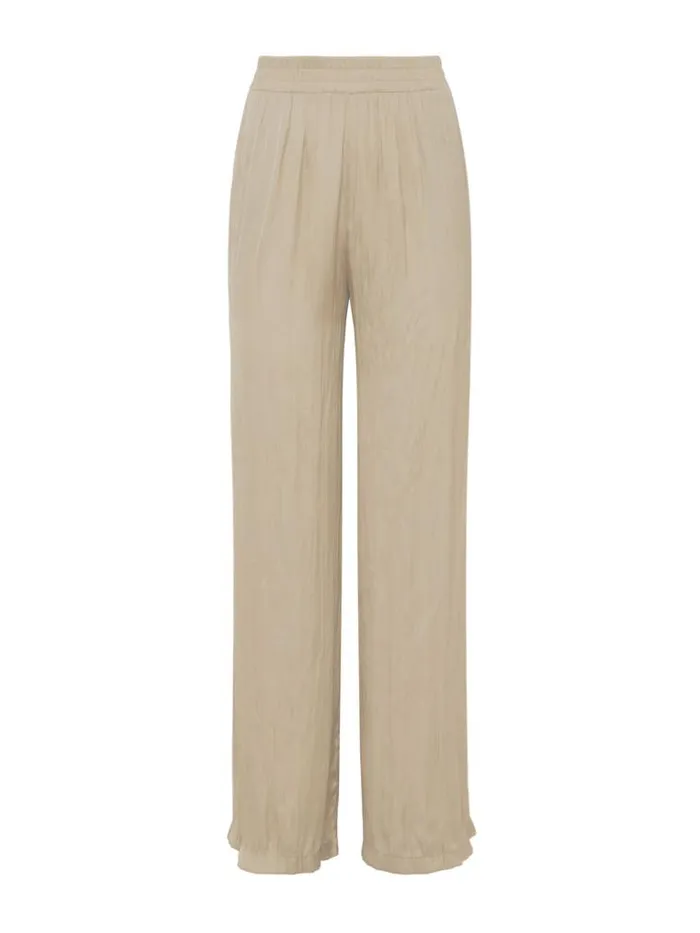 L039Agence Pants Shorts and Skirts Women Lillian WideLeg Pant Cappuccino