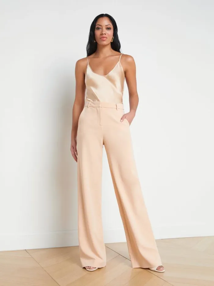 L039Agence Pants Shorts and Skirts Women Livvy StraightLeg Trouser Toasted Almond L039Agence Pants Shorts and Skirts Women Livvy StraightLeg Trouser Toasted Almond