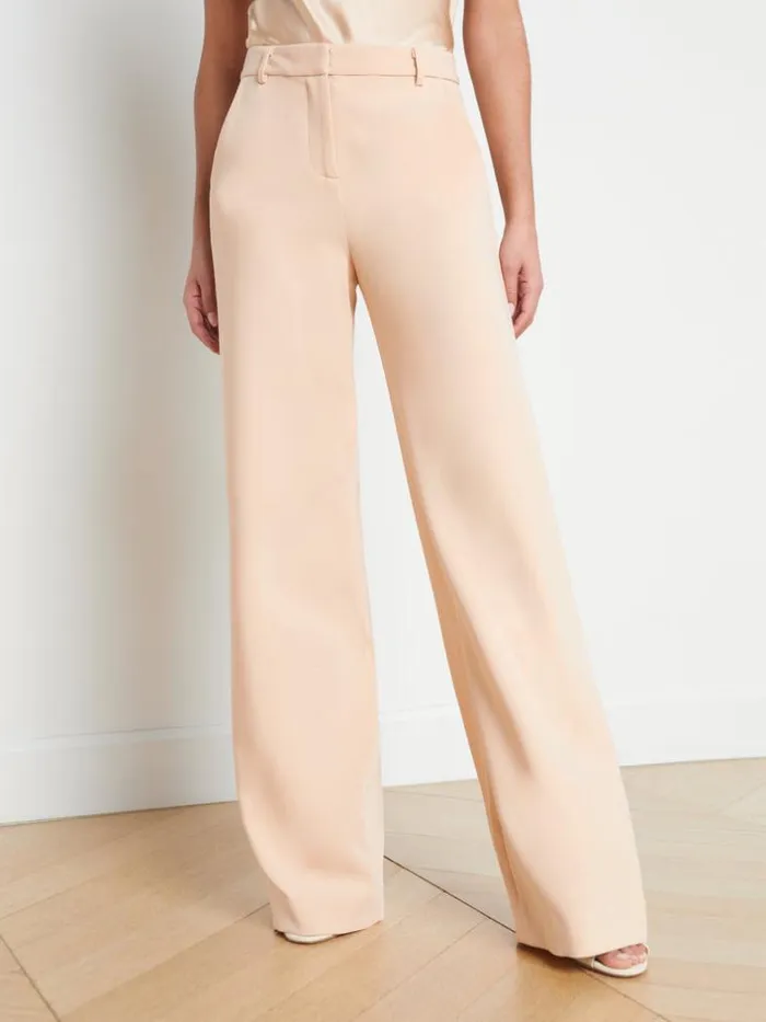 L039Agence Pants Shorts and Skirts Women Livvy StraightLeg Trouser Toasted Almond
