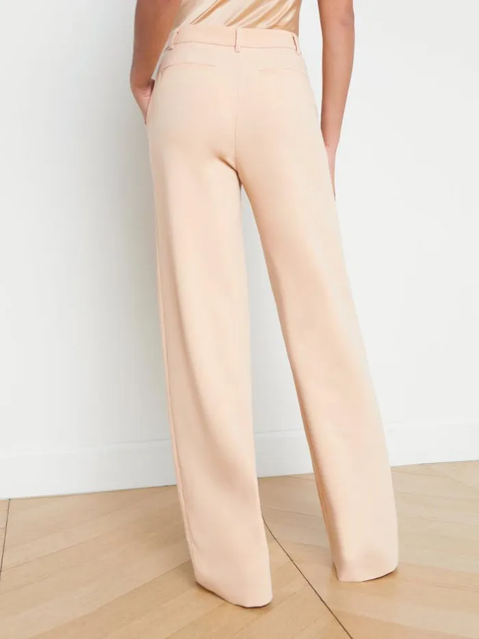 L039Agence Pants Shorts and Skirts Women Livvy StraightLeg Trouser Toasted Almond