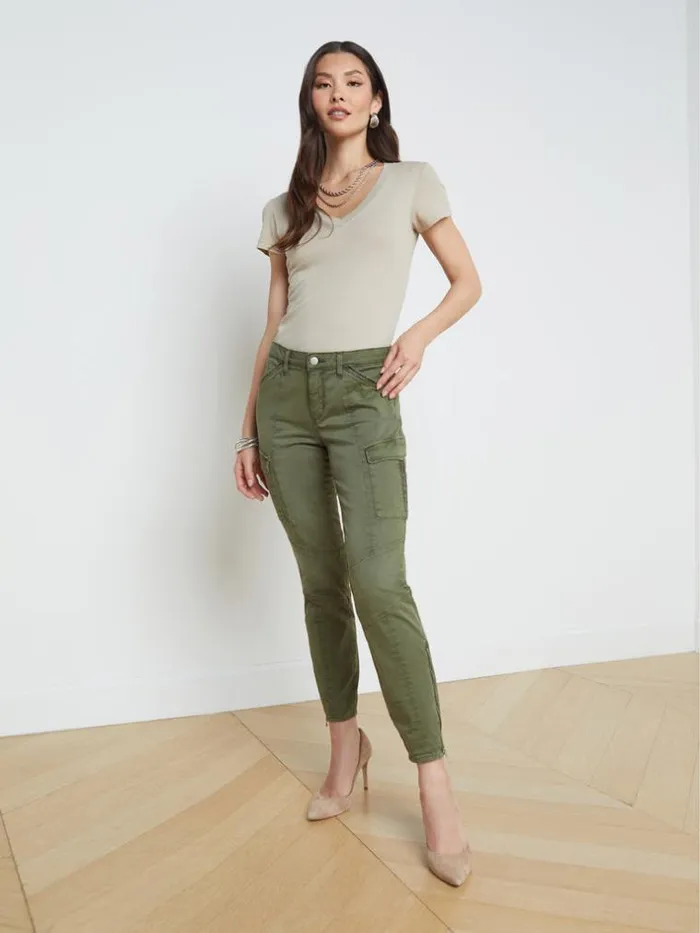 L039Agence Pants Shorts and Skirts Women Patton Cargo Skinny Pant Brigade