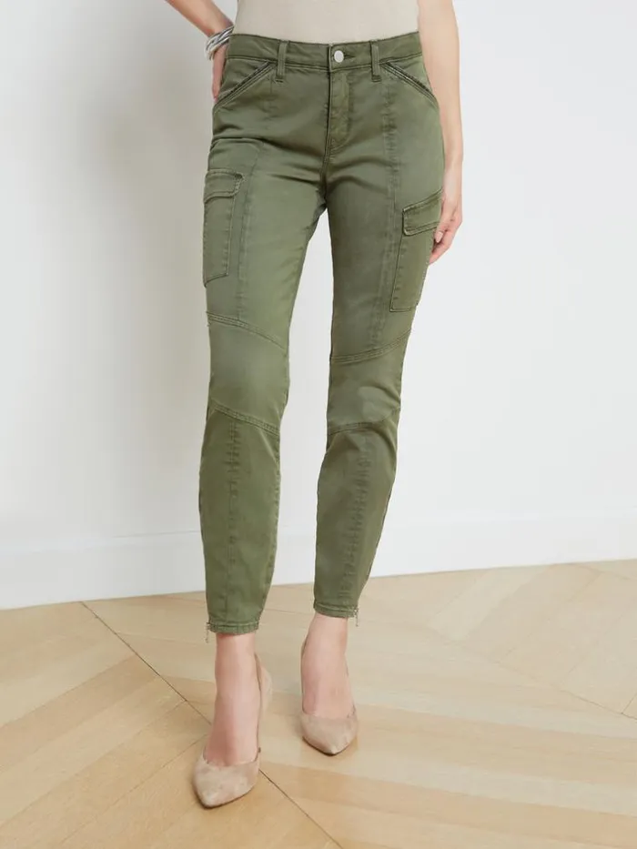 L039Agence Pants Shorts and Skirts Women Patton Cargo Skinny Pant Brigade