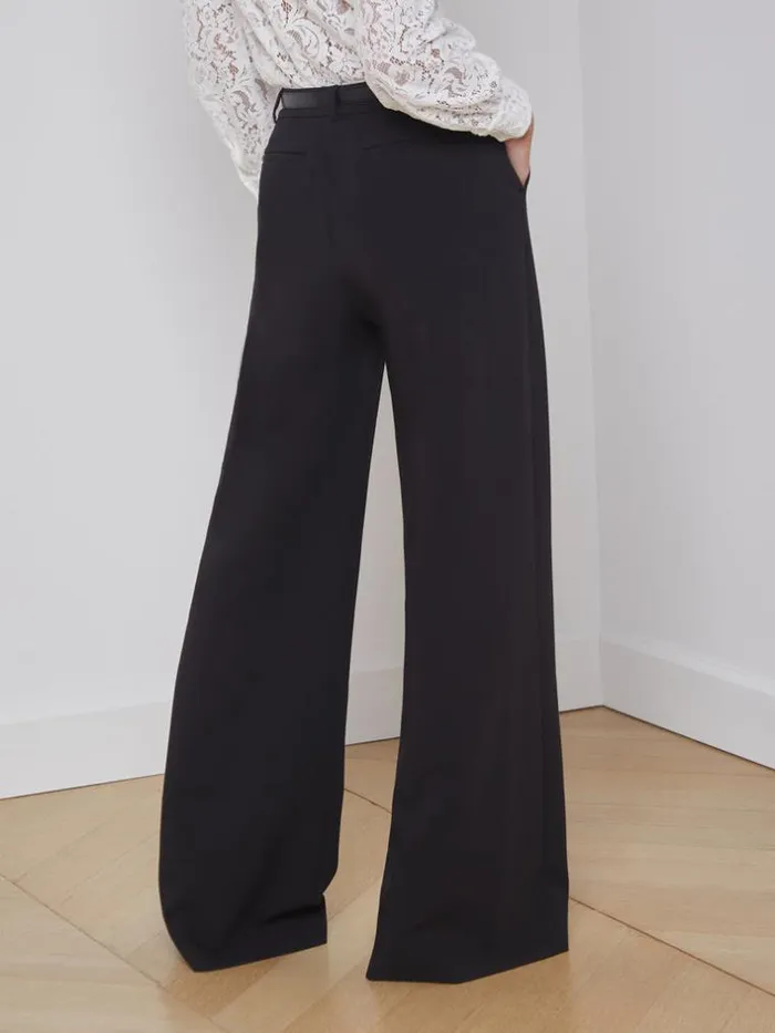 L039Agence Pants Shorts and Skirts Women Pilar WideLeg Pant Black