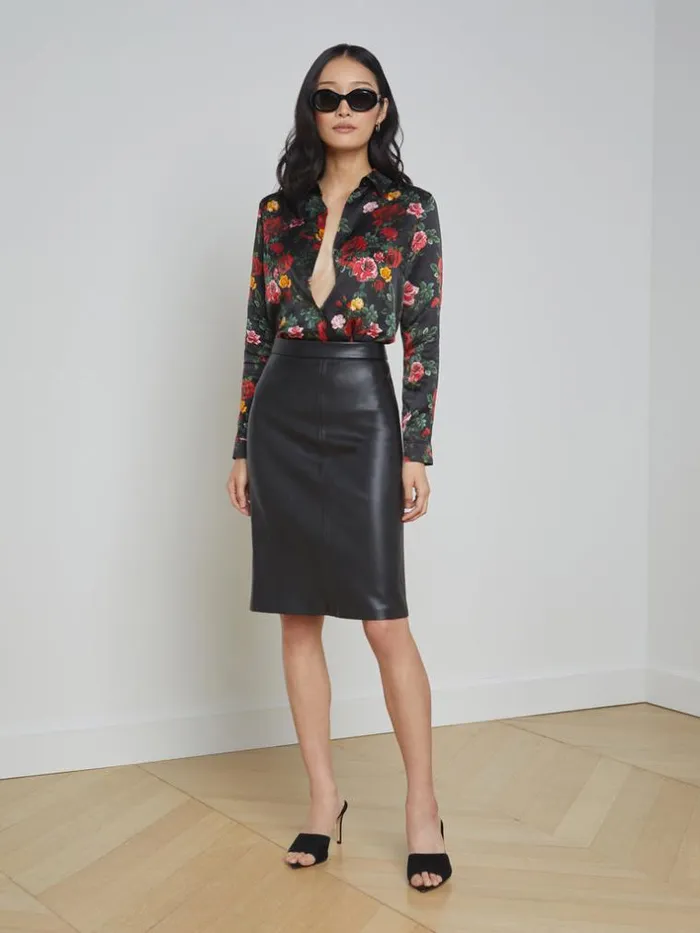 L039Agence Pants Shorts and Skirts Women Rosa Pencil Skirt Black