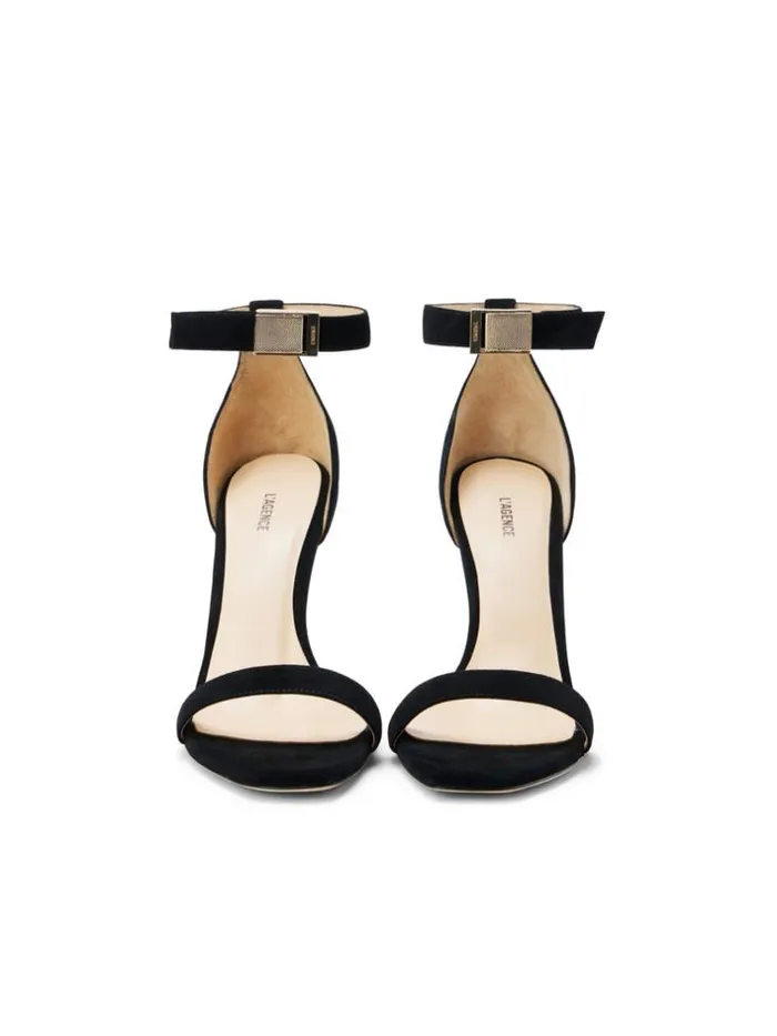 L039Agence Sandals and Wedges Women Thea Sandal Black Suede