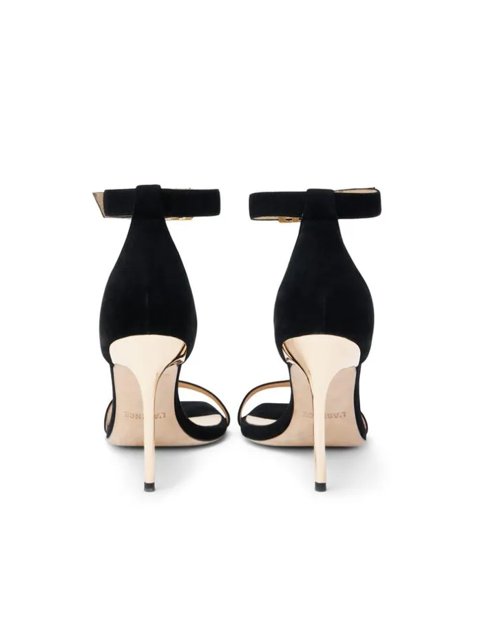 L039Agence Sandals and Wedges Women Thea Sandal Black Suede