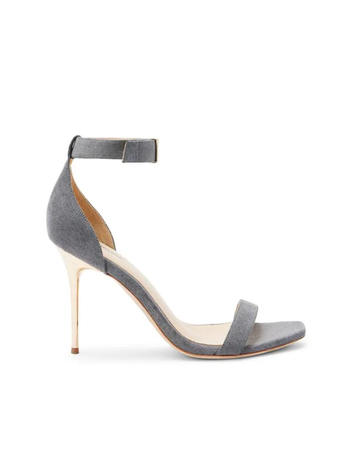 L039Agence Sandals and Wedges Women Thea Sandal Grey Denim