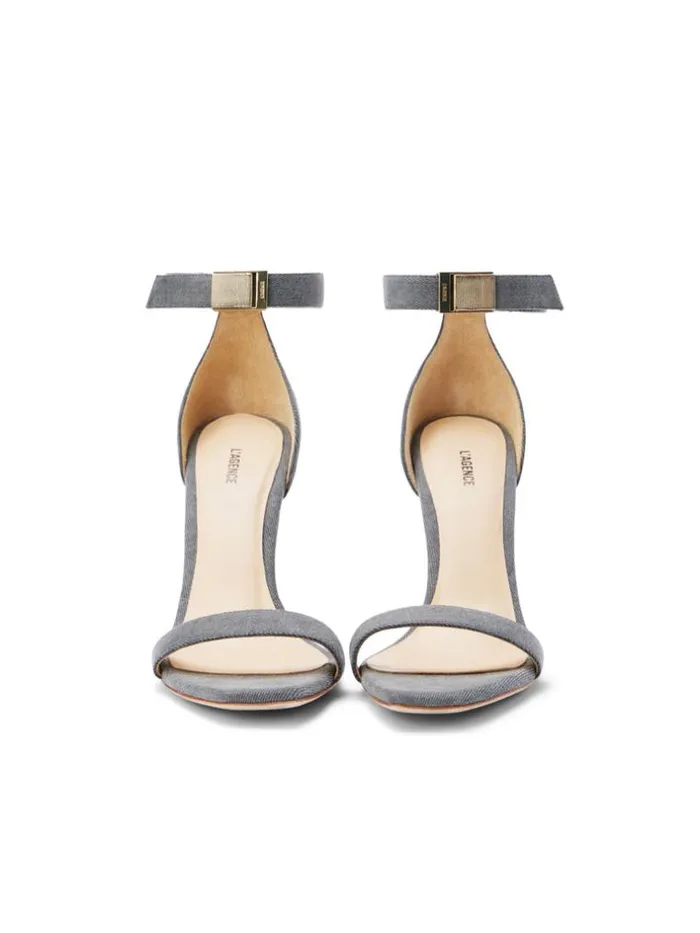 L039Agence Sandals and Wedges Women Thea Sandal Grey Denim