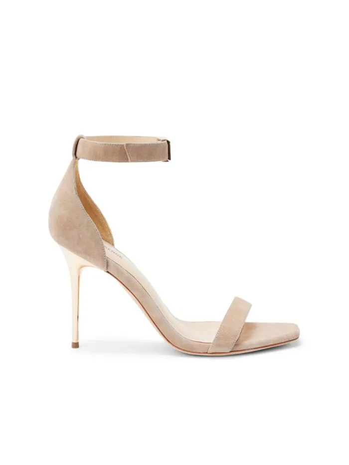 L039Agence Sandals and Wedges Women Thea Sandal Macaroon Suede