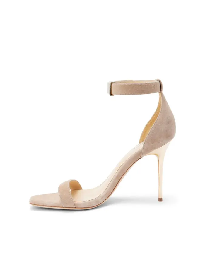 L039Agence Sandals and Wedges Women Thea Sandal Macaroon Suede